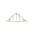 Green architect logo Green architect logo vector image