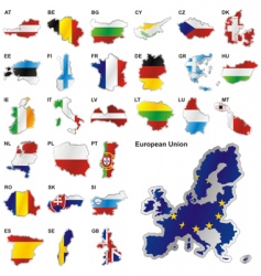 European Union Map vector image