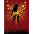 Disco guitar vector image
