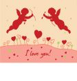 Romantic card vector image