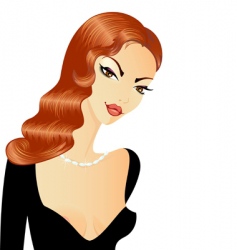 Fashion girl vector image