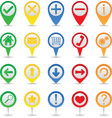 Map markers vector image