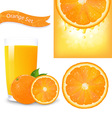 Orange Juice Background vector image