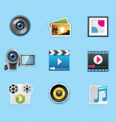 Typical smartphone apps icons vector image