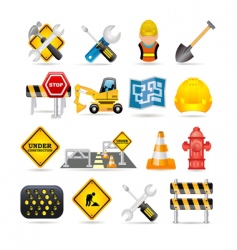 Road icon set Road icon set vector image