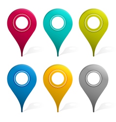 Mapping Pins vector image