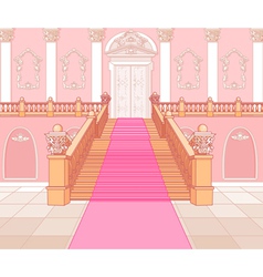 Luxury staircase in palace vector image