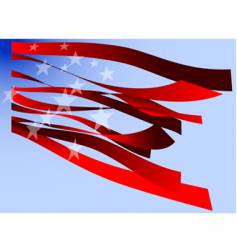 Usa flag stripes and stars vector image