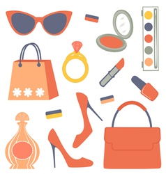 Fashionable set vector image