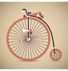 Penny Farthing Old Style Antique Bicycle vector image