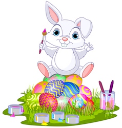 Easter bunny vector image