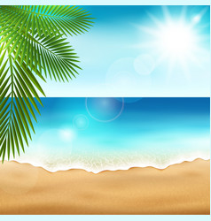Sea beach vector image