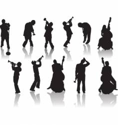 Jazz and music vector image