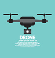 Side View Of Drone vector image