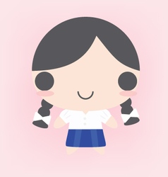 Female Student vector image