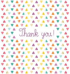Thank you vector image