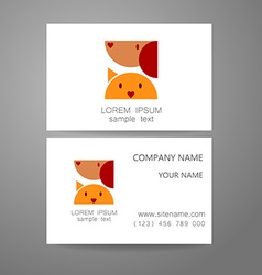 Veterinary medicine logo template Veterinary medicine logo template vector image