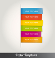 Template Design Colorful vector image