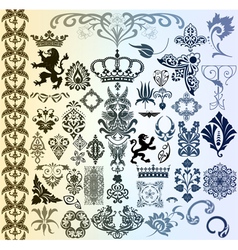 Retro set vector image