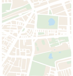 Abstract city map with streets vector image