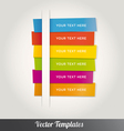 Template Design Colorful vector image