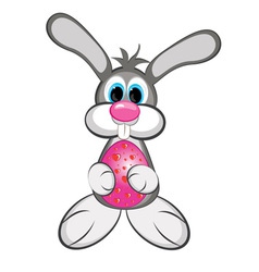 Easter bunny vector image