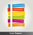 Template Design Colorful vector image