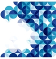 Blue modern geometrical abstract background vector image