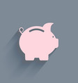 Piggy bank icon vector image