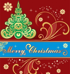Christmas tree vector image