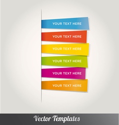 Template Design Colorful vector image