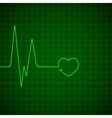 Heart pulse monitor vector image