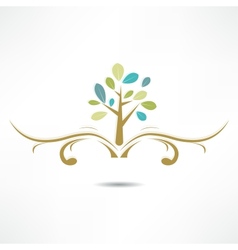 Abstract tree icon vector image