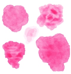 Set of watercolor blobs vector image