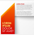 Red paper origami banner vector image