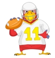 Funny Parrot Rugby vector image