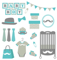 Baby boy collection vector image