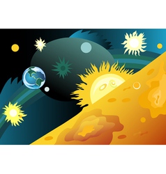 Planet mars Royalty Free Vector Image - VectorStock