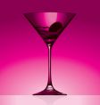 Martini pink vector image