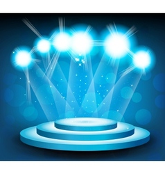 Background with stage and light vector image