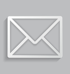 The icon of the envelope The icon of the envelope vector image