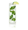 A delicious Mojito cocktail vector image