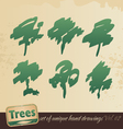 Trees vector image