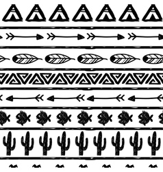 Seamless pattern in the style of boho or vector image