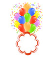 Bunch of balloons vector image