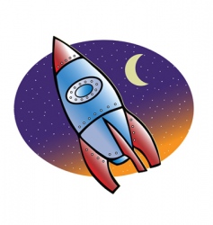 Rocket vector image