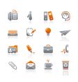Office and business icons vector image