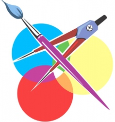 Artist tools vector image