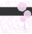 Springtime Pink Purple Hydrangea Flower vector image