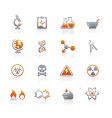 Science icons vector image
